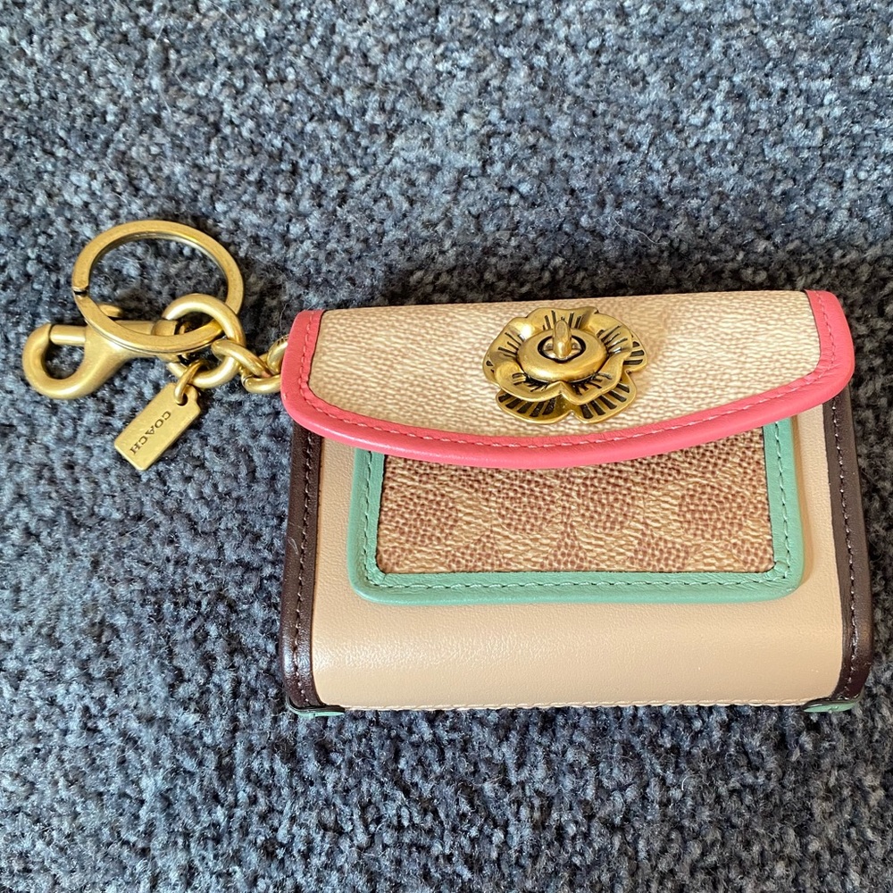 Coach mini parker bag charm